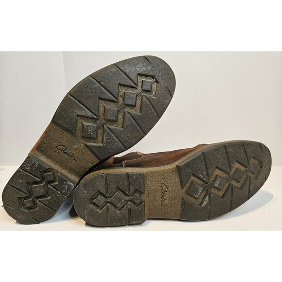 Clarks Clarkdale Hall Brown Suede Men Slip On Chelsea Boots Size 10 M - Picture 10 of 10